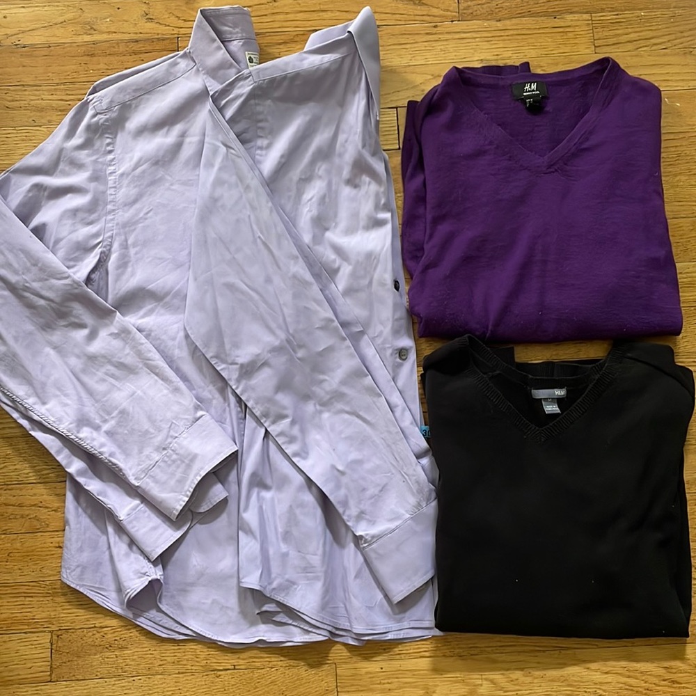 Sweater and shirt bundle size medium